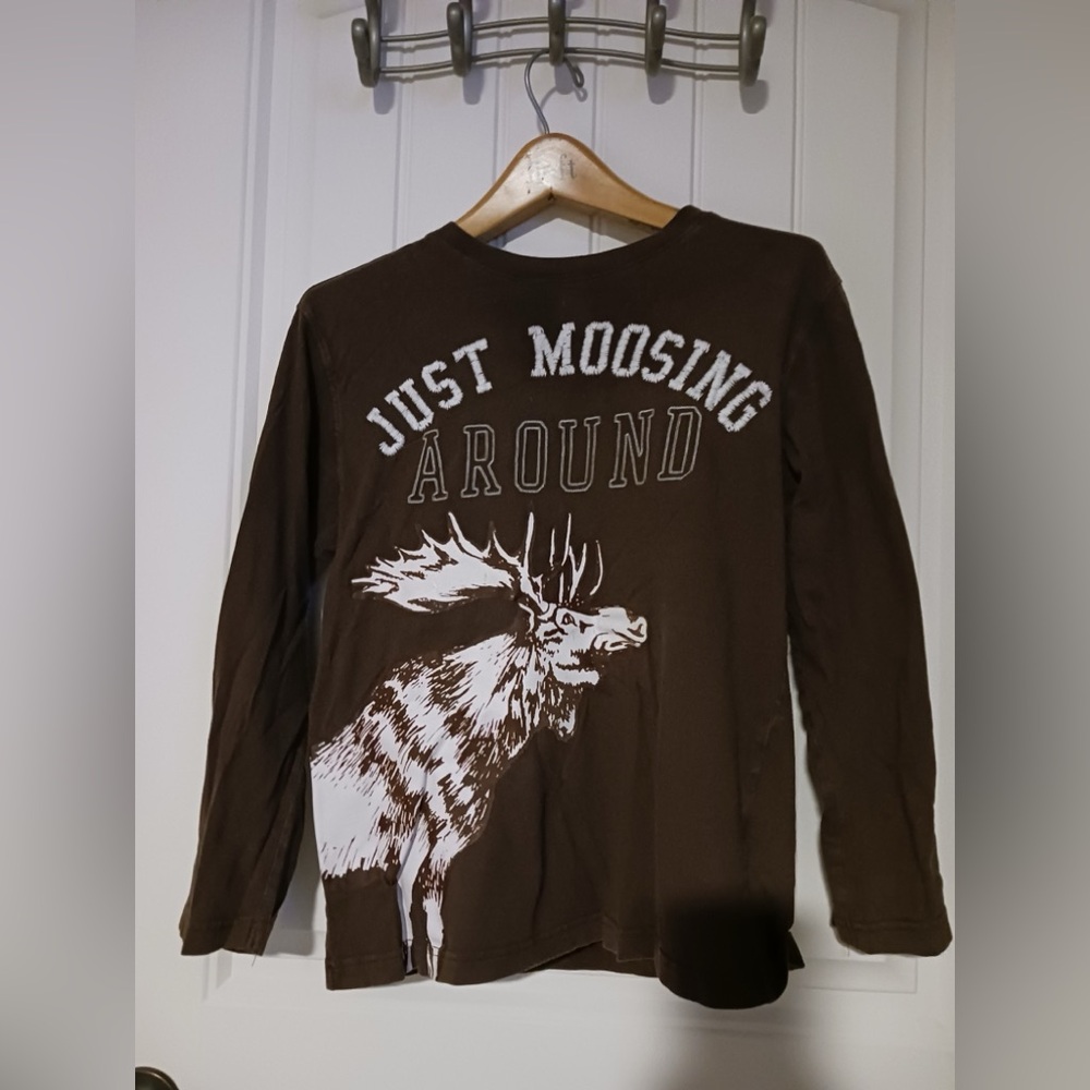 Brown boys longsleeve t shirt